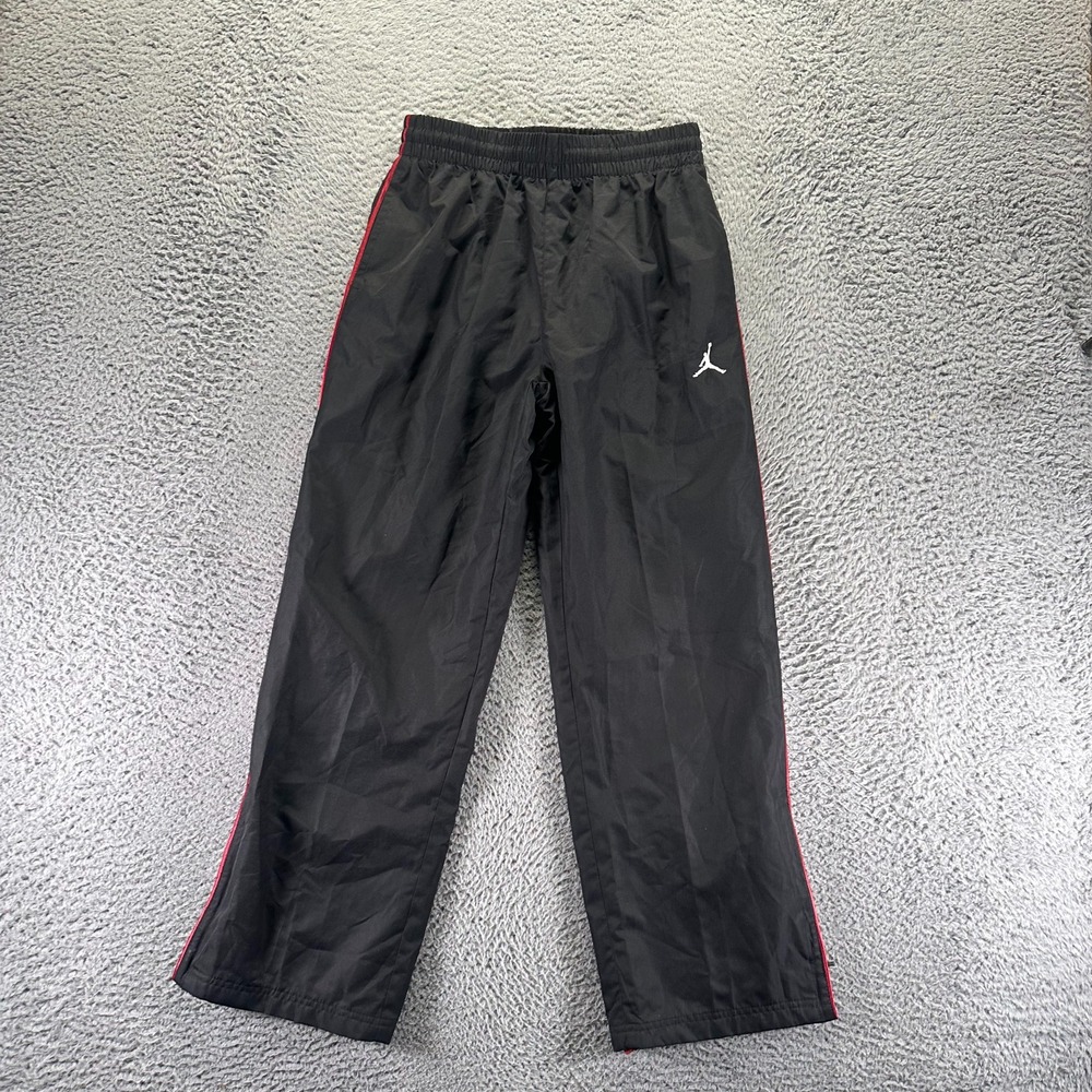 VTG Air Jordan Pant Boys L Black Polyester Track Straight Running Performance